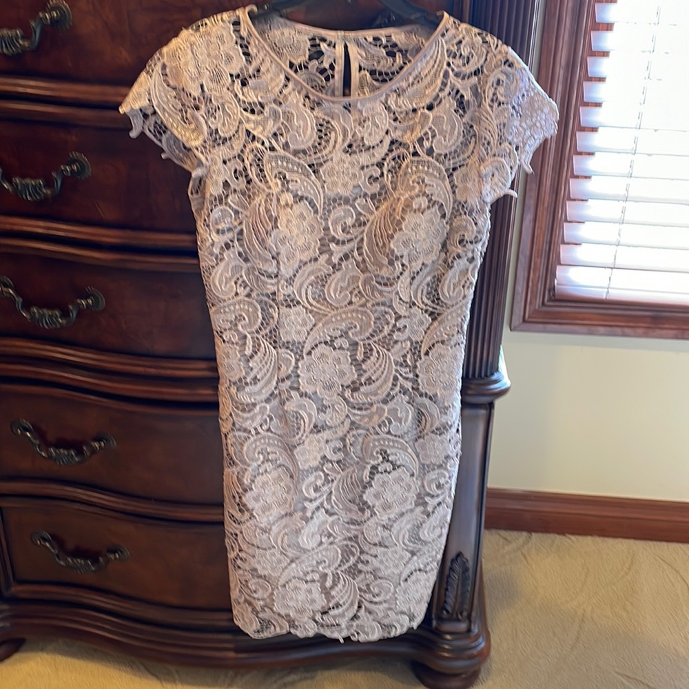 Tan Lace dress very comfortable